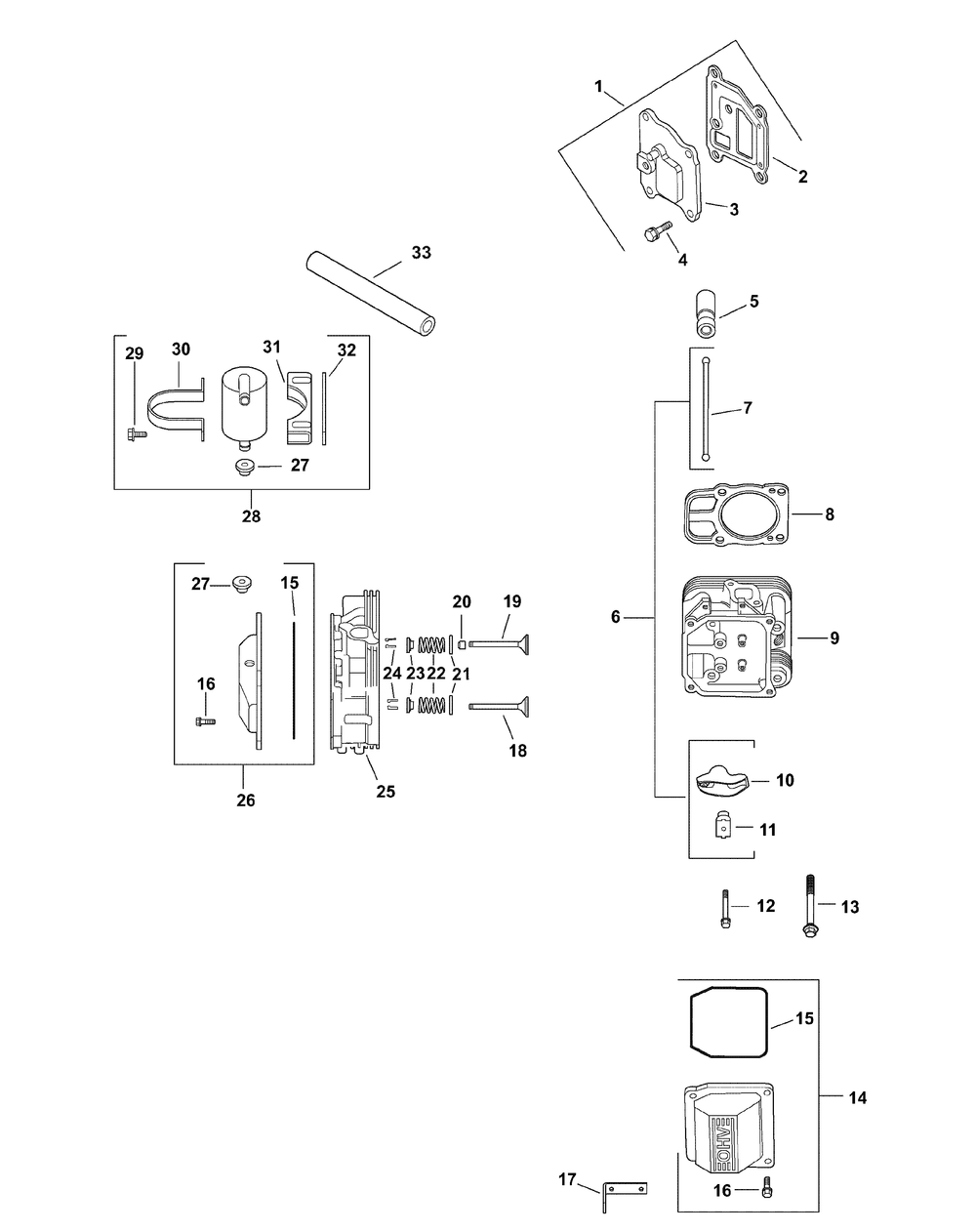 Kohler Cv680-3011 Head Valve Breather Diagram and Parts List for RECON48 53AH8ST3050-23HP Cub Cadet Lawn Tractor